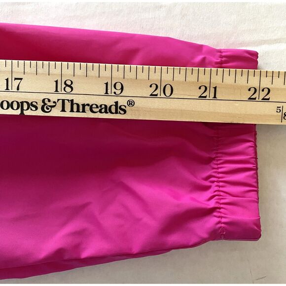 Columbia Girls Nylon Windbreaker Jacket Lightweight Hooded Zip Outdoor Layer L - Picture 8 of 10